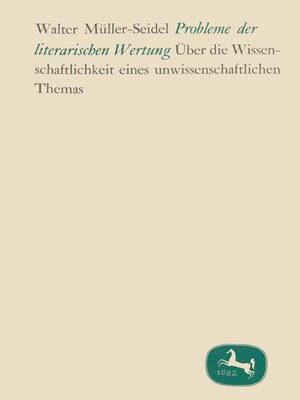 Probleme der literarischen Wertung - ebook